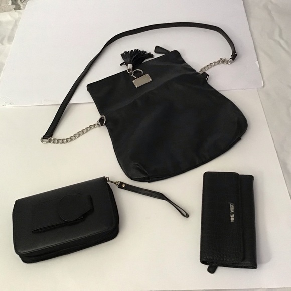 (3) Nine West shoulder bag wallet and planner black new w/o tags - Picture 12 of 15